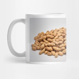 Dried peanuts on white background Mug